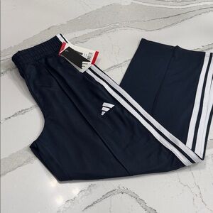 Adidas Womens Aurink Tricot Track Pants White Stripes |  Size Medium